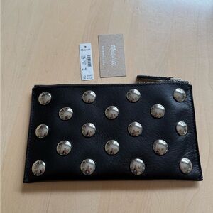 Madewell Black Studded Clutch